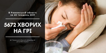 Захворюваність на грип у Рівненській області росте шаленими темпами