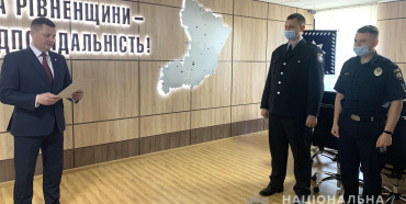Керівник поліції Рівненщини привітав підлеглих із отриманням чергових звань
