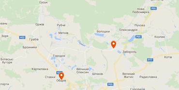 Карта не рекомендованих для купання місць на Рівненщині