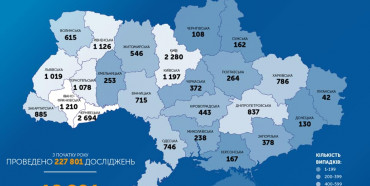  В Україні підтверджено 18 291 випадок COVID-19