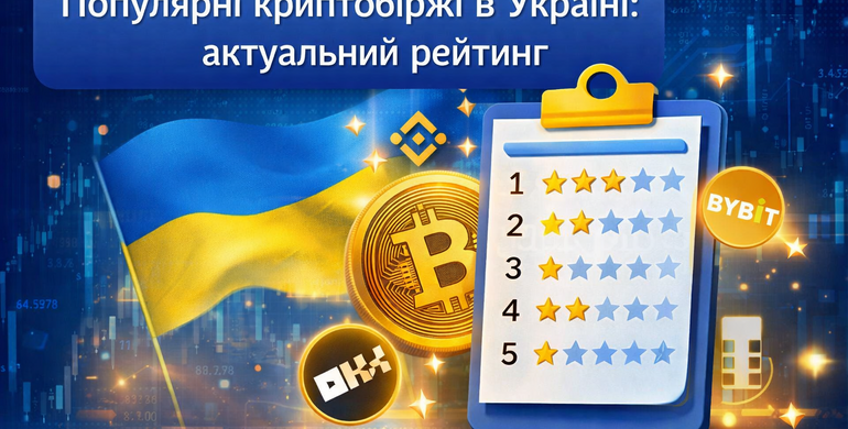 Популярні криптобіржі в Україні: актуальний рейтинг