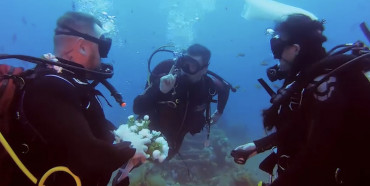 Рівненська пара байкерів одружилася під водою в одному з найвідоміших затоплених кораблів світу
