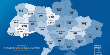 В Україні підтверджено 17 858 випадків COVID-19