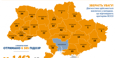 В Україні підтверджено 1462 випадки COVID-19