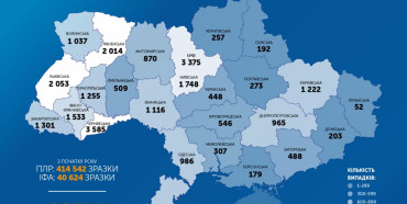 В Україні за добу 550 нових хворих коронавірусом