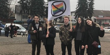У Дубно протестували проти ЛГБТ