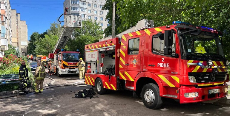 У Рівному під час пожежі в дев’ятиповерхівці загинув хлопчик