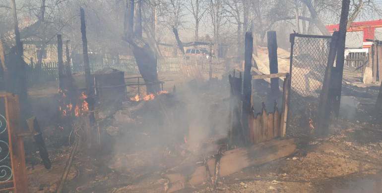 Біля Рівного горіло господарство: рятувальники витягнули тварин з палаючої будівлі