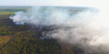 На Рівненщині пожежники майже 4 години гасили траву