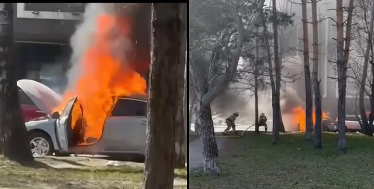 Зранку у Рівному вибухнуло авто: СБУ розглядає теракт 