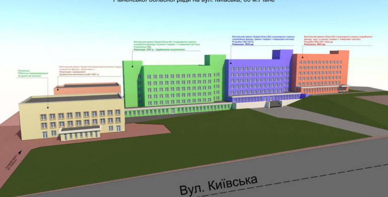 На Рівненщині готуються до реконструкції ще двох обласних лікарень