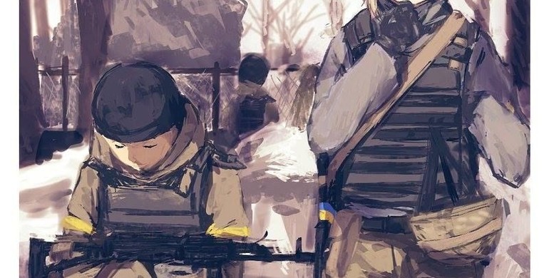 Японський художник малює українських героїв в стилі аніме