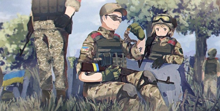 Японський художник малює українських героїв в стилі аніме