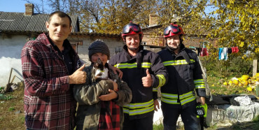 Рятувальники витягли кота з десятиметрового колодязя на Рівненщині