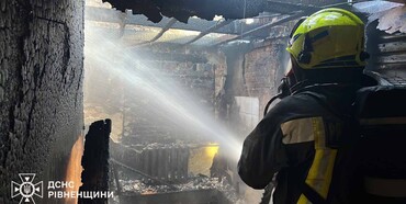 У Рівному горів житловий будинок 