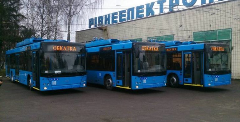 У Рівному купили 7 нових тролейбусів з Дніпра