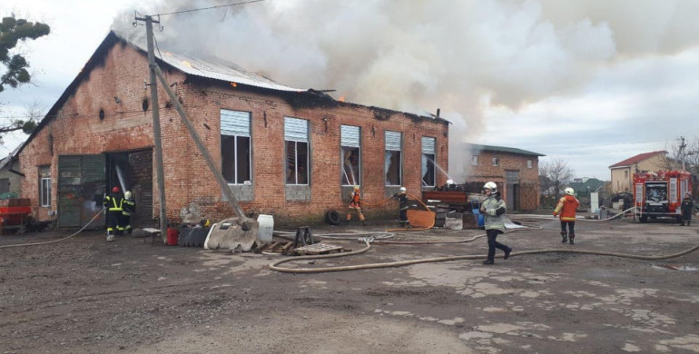 Пожежу кузні у Рівному загасили, а будівлю - врятували