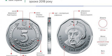 З 20 грудня рівняни побачать в обігу монету 5 гривень