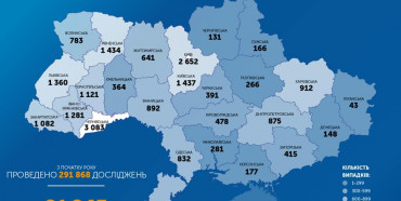 За добу в Україні 259 випадків захворювання коронавірусом