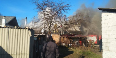 На Сарненщині пожежу у котельні гасили десятеро рятувальників (ФОТО)