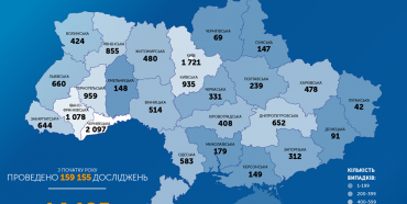 В Україні 14 195 випадків захворювання коронавірусом